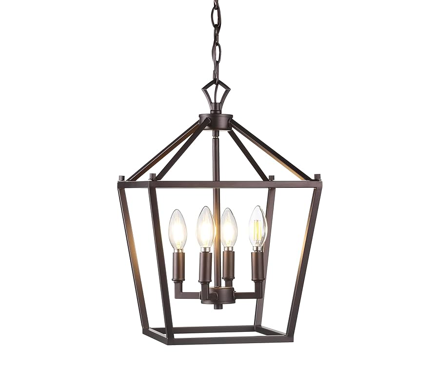 JONATHAN Y JYL7436A Pagoda Lantern Dimmable Adjustable Metal